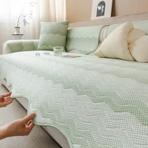 Kühlende Eisseide Sofamatte minimalistischer Sommer Sofabezug atmungsaktiver Sofaschoner