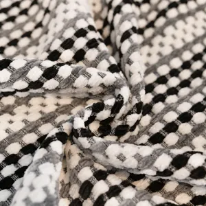 Chenille Sofa Cover Plaid Slipcover With Lace Trim Bowknot Anti-Cat Scratch Couch Protector For Living Room Home
