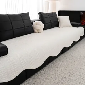 Housse de canapé en soie glacée matelassée blanche tapis rafraîchissant d'été salon