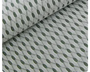 Eisenseide Kühlung Sofakissen Stoff Detail, atmungsaktive Mesh Textur für den Sommer.