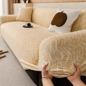 Jacquard velvet sofa cover all-inclusive universal stretch slipcover for living room.