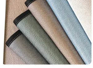 Close-up detail of breathable ice silk sofa cushion fabric with neat black edge binding.