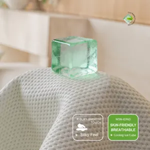 Summer cooling ice silk sofa cover breathable anti-slip mat for living room furniture decor