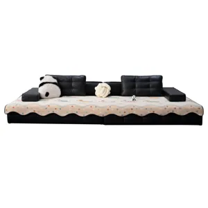 Funda de cojin de sofa de chenilla estilo dopamina con lindo patron de perro para sala de estar