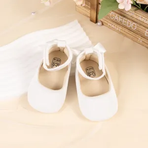 Infant baby velvet princess shoes soft sole bow prewalker shoes cute baby footwear