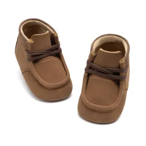 Braune Babyschuhe weiche Sohle Kleinkind Lauflernschuhe süße Säuglingsstiefel im Winter