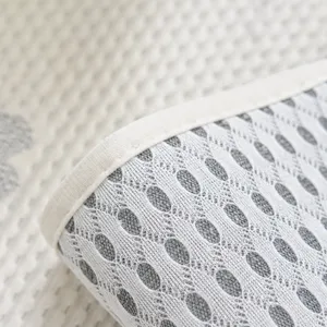 Cooling ice silk sofa cushion cover main view 3D honeycomb non-slip bottom breathable fabric