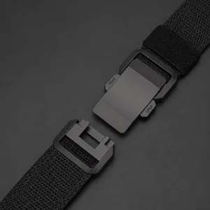 Herren taktischer Schnellverschluss Gürtel elastische Nylon Leinwand Arbeitshose Gurt outdoor