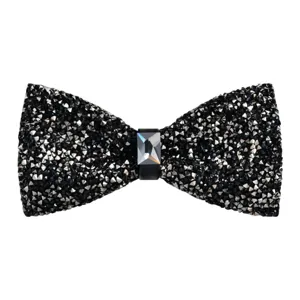 Farfallina scintillante con strass neri per bambini ragazzi performance festa accessorio