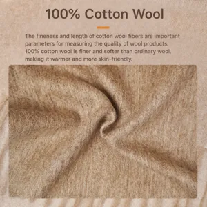 Pure wool scarf winter warm brown knitted soft cozy elegant fashion accessory women neck warmer
