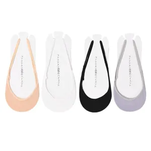 Damen Dünne Unsichtbare Füßlinge Flacher Schnitt Rutschfeste Baumwollsocken Für High Heels Mode Fußbekleidung