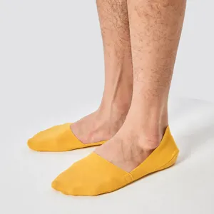 Men's ice silk invisible boat socks summer thin shallow mouth anti-slip low cut short socks