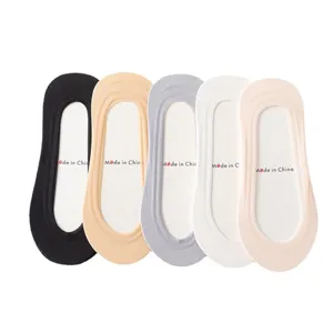 Women ice silk shallow boat socks summer thin non-slip invisible short socks 5 pairs