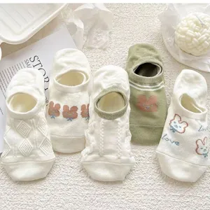 Cute summer women low-cut invisible boat socks breathable sweet cartoon short socks