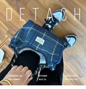 Korean style blue plaid cloth shoulder bag, large capacity casual cradle handbag for daily use.