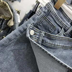 Hohe Taille unregelmässige Jeans Skort Shorts für Damen Sommer Trend Mode Kleidung.