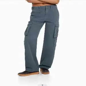 Damen High Waist Cargohose lässige Streetwear lose Passform stylische Freizeithose für Alltag