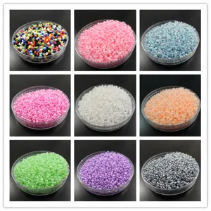 Colorful Glass Seed Beads Loose Beads For DIY Jewelry Making Crafts Hair Stick Garment Accessories