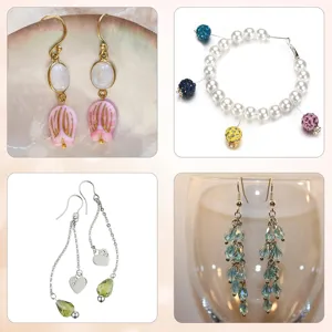 Elegant multi-style jewelry collection featuring chic earrings and pearl bracelets for women.