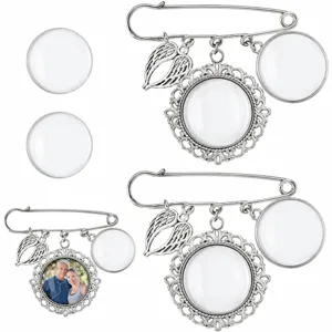 DIY Lega Spilla Spilla Vuota Cornice Foto Vassoio Base Gemma del Tempo Bouquet da Sposa Memoriale Accessori per Gioielli