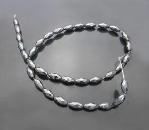 Olive Faceted Black Magnetic Beads Hematite Loose Beads For Jewelry Making DIY Craft Beading Jewelry Accessories
