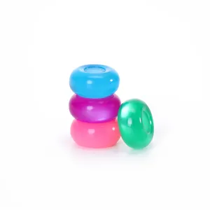 Colorful resin barrel beads DIY jewelry making spacer loose beads smooth surface design