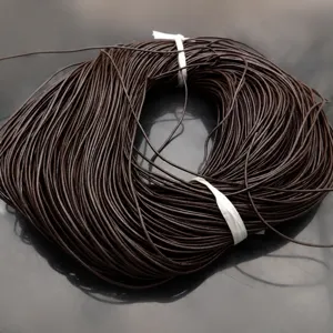Brown leather cord for jewelry making crafts 2mm 3mm diy handmade accessories necklace bracelet