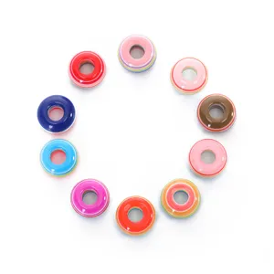 Colorful resin round barrel beads jewelry accessories DIY craft charm components set for making