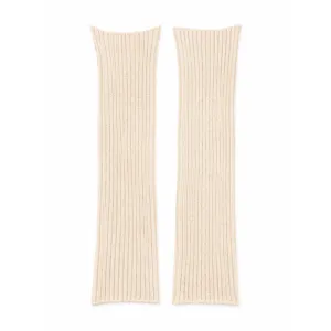 Solid color knitted leg warmers for women, long ribbed ballet style winter warm socks