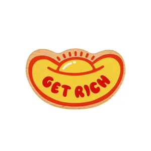 Creative Gold Ingot Wooden Beer Bottle Opener Magnetic Refrigerator Sticker Cute Chinese New Year Kitchen Tool Home Decor