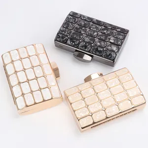 Elegant acrylic mosaic evening clutch bag for women party wedding handbag new style