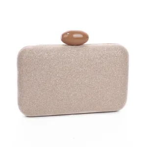 Elegant woven clutch bag with acrylic clasp evening party bridal wedding purse handbag for women