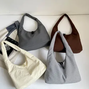 Casual large capacity shoulder bag for women, simple hobo tote bag, daily handbag.