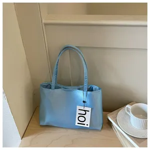 Minimalistiki anoikti mple tote tsanta omou casual vintage tsanta ergasias leptomereia