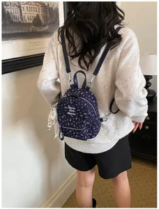 Sac à dos mini pour femme imprimé étoile mignon japonais décontracté élégant automne nouveau
