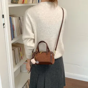 Mujer retro bolso de hombro almohada bolso cruzado vintage chic casual moda bolso de mano
