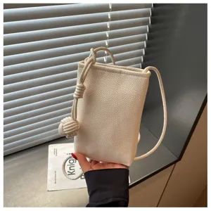 Borsa a tracolla minimalista in tinta unita, mini borsa chic da donna per tutti i giorni.