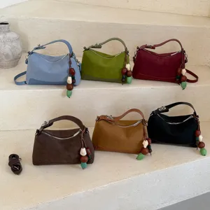 Koreanischer Stil Mode Pendler Handtasche Freizeit Kontrast Farbe Umhaengetasche Damen