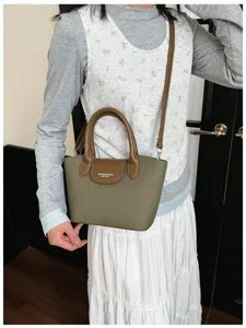 Korean style niche design women canvas shoulder crossbody handbag summer new fashion bag