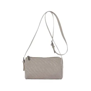 Damen stilvolle gewebte Zylinder Umhängetasche lässige Sommer Mode Einzel Schultertasche