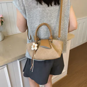 Modische minimalistische Umhängetasche Sommer neue Handtasche lässige Eimer Tasche