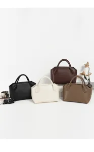 Korean style niche bowling handbag retro commuter shoulder bag casual messenger bag fashion