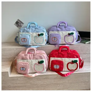 Large capacity travel bag casual messenger bag lightweight short trip sports fitness bag