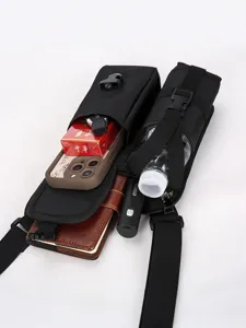 Sac de poitrine tactique pour homme sac bandoulière multifonctionnel voyage pro.