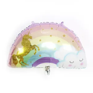 Unicorn Rainbow Foil Balloon Children Birthday Party Decoration Cute Animal Air Ballons