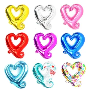 18 Zoll Herz Form Folienballons Hochzeit Party Dekoration Valentinstag bunte Ballons Set