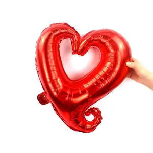 Roter Herz Folienballon 18 Zoll fuer Hochzeit Geburtstag Party Dekoration Valentinstag.