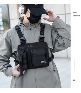 Herren Taktische Brusttasche Detail, multifunktionale Tasche, langlebige Westentasche.