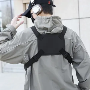 Herren taktische Brusttasche Hip Hop Streetwear Weste Tasche Outdoor Radfahren Bag