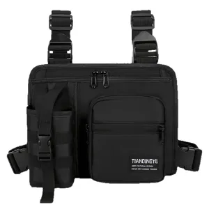 Herren Taktische Brusttasche Multifunktionale Arbeitskleidung Weste Outdoor Tasche neu